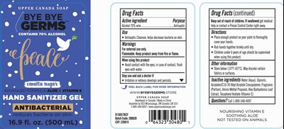 Image Description (Bye Bye Germs Hand Sanitizer Gel Vanilla Sugar 500 59 mL 70 Vv)